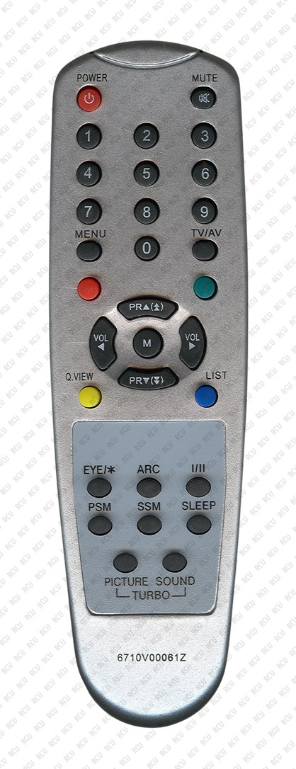 Пульт LG 6710V00061Z, с телетекстом