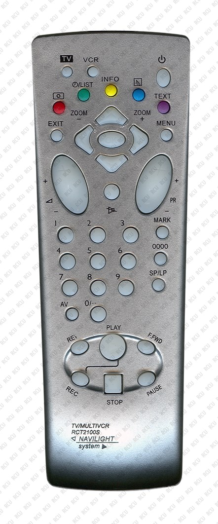 Пульт Telefunken RCT-2100S серебряный, с телетекстом